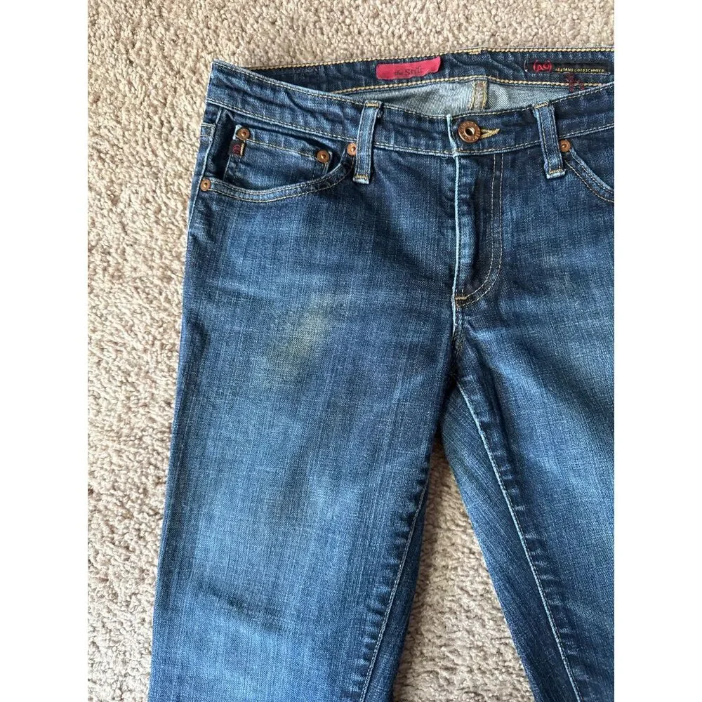 AG Adrianon Goldschmied The Stilt Size 29R Blue Jeans - Picture 8 of 8